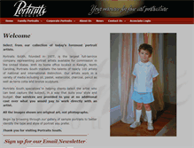 Tablet Screenshot of portraitsouth.com